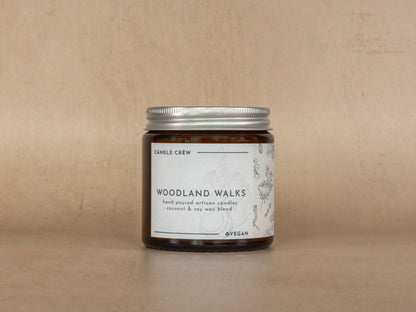 Woodland Walks - Scented Soy / Coconut Wax Blend Candle - Vegan & Eco Friendly Hand Poured Candles...