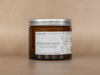 Woodland Walks - Scented Soy / Coconut Wax Blend Candle - Vegan & Eco Friendly Hand Poured Candles...