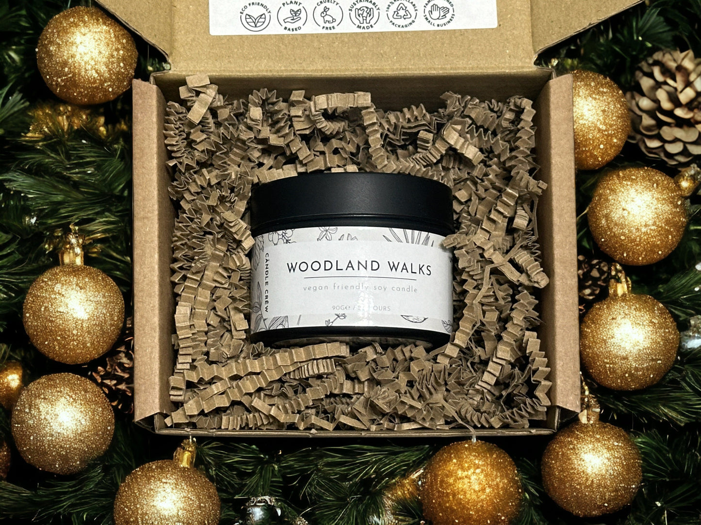 Wild Bergamot - Scented Soy Wax Tin Candle - Vegan & Eco Friendly Hand Poured Candles | Gift Aromatherapy | Fragranced | Handmade | Gifts